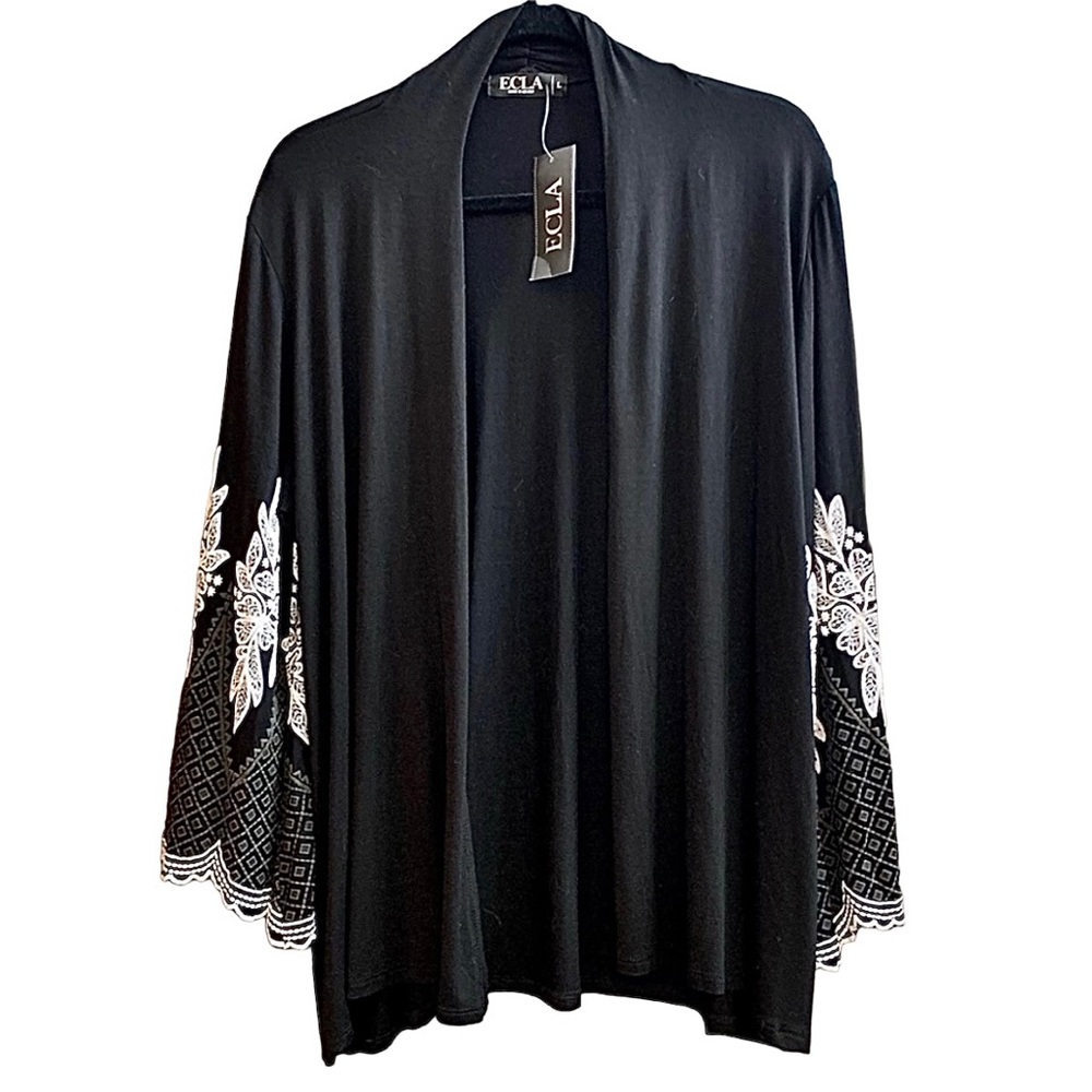 ECLA jersey knit bell sleeve cardigan Size L